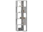 Maison Exclusive - Libreria Angolare 5 Ripiani Grigio Cemento 50X50X179 Cm Materiale Ligneo