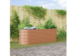 Maison Exclusive - Aiuola Rialzata Marrone 240 X 80 X 81 Cm In Acciaio