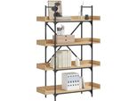 Maison Exclusive - Libreria 4 Ripiani Rovere Sonoma 100X33X145,5 Cm Materiale Ligneo