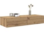 Maison Exclusive - Scaffale A Muro Con Cassetti In Rovere Artigianale 100X36X19 Cm