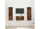 Maison Exclusive - Set Di Mobili Tv 5 Pezzi In Legno Di Rovere Affumicato