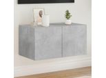 Maison Exclusive - Mobile Tv Con Luci Led Grigio Cemento 60X35X31 Cm