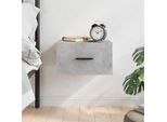 Maison Exclusive - Comodino Da Parete Grigio Cemento 35X35X20 Cm