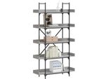 Maison Exclusive - Libreria 5 Ripiani Grigio Sonoma 100X33X180,5 Cm Materiale Ligneo