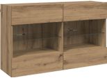 Syfax™ Mobile Tv Da Parete Rovere Artigianale 98,5 X 30 X 60,5 Cm