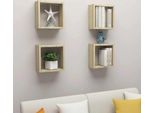 Syfax™ Mensole A Cubo 4 Pz Rovere Sonoma 30X15X30 Cm