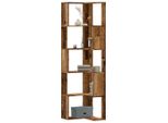 Maison Exclusive - Libreria Angolare 5 Ripiani Effetto Legno Antico 50X50X179 Cm Materiale Ligneo