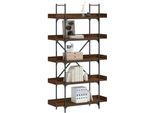 Maison Exclusive - Libreria 5 Ripiani Effetto Rovere Marrone 100X33X180,5 Cm