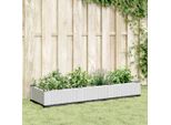 Maison Exclusive - Fioriera Con Picchetti Bianchi 125X40X28,5 Cm Pp