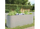 Maison Exclusive - Aiuola Rialzata Da Giardino 240 X 80 X 81 Cm Acciaio Zincato Argento
