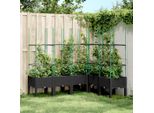 Maison Exclusive - Fioriera Con Griglia Rampicante Nera 160X120X142,5 Cm Pp