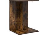 Vidaxl Tavolino In Rovere Fumé 45 X 40 X 62,5 Cm Materiale In Legno