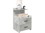 Maison Exclusive - Comodini 2 Pz. Con 2 Cassetti Grigio Cemento 40X36,5X62 Cm