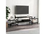 Maison Exclusive - Mobile Tv Nero 197X35X52 Cm Materiale Ligneo