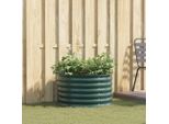 Maison Exclusive - Aiuola Rialzata Verde 80 X 80 X 44 Cm In Acciaio