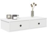 Maison Exclusive - Mensola A Muro Con Cassetti Bianco 80X34X17 Cm Materiale Ligneo