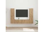 Maison Exclusive - Set Di Mobili Tv 6 Pezzi In Legno Di Rovere Artisan