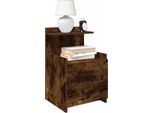 Maison Exclusive - Comodini 2 Pezzi Con 2 Cassetti Rovere Affumicato 40X36,5X62 Cm