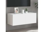 Maison Exclusive - Mobile Tv Con Luci Led Bianco 80X35X31 Cm