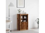 Maison Exclusive - Credenza Led Legno Antico 60,5 X 37 X 100 Cm Materiale Ligneo