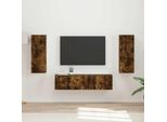 Maison Exclusive - Set Di Mobili Tv 2 Pezzi In Legno Di Rovere Affumicato