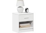 Maison Exclusive - Comodini 2 Pz. Con Cassetto Bianco 39X28X41 Cm