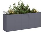 Maison Exclusive - Vaso Per Piante Antracite 200X40X80 Cm Acciaio Laminato A Freddo