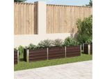 Maison Exclusive - Aiuola Rialzata In Acciaio Zincato 240×40×45 Cm Marrone