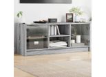 Maison Exclusive - Mobile Tv Con Ante In Vetro Grigio Sonoma 102X37X42 Cm