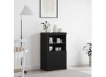 Maison Exclusive - Credenza Led Effetto Rovere Nero 60,5 X 37 X 100 Cm