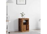 Maison Exclusive - Credenza Led Legno Antico 41 X 37 X 67 Cm Materiale Ligneo
