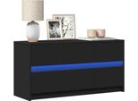 Maison Exclusive - Mobile Tv Con Illuminazione A Led Nero 100X34X50 Cm