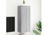 Maison Exclusive - Mobile Tv Grigio Sonoma 40,5X30X102 Cm Materiale Ligneo