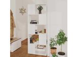 Maison Exclusive - Libreria Divisorio Bianco 60X24X155 Materiale Ligneo