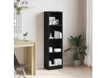 Maison Exclusive - Libreria Effetto Rovere Nero 40X24X143 Cm Materiale Ligneo