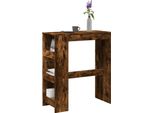 Maison Exclusive - Tavolo Da Bar Con Ripiano In Rovere Affumicato 90X40X103,5 Cm Materiale Ligneo