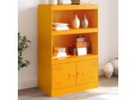 Maison Exclusive - Credenza Giallo Senape 67X39X107 Cm Acciaio