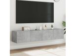 Maison Exclusive - Mobile Tv Con Luci Led 2 Pezzi Grigio Cemento 80X35X31 Cm