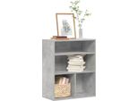 Maison Exclusive - Libreria Grigio Cemento 60X30X71,5 Cm Materiale Ligneo