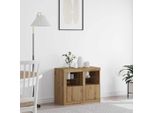Maison Exclusive - Credenza Led 2 Pezzi In Rovere Artigianale 41 X 37 X 67 Cm Materiale Ligneo