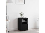 Syfax™ Madia Led Rovere Nero 41 X 37 X 67 Cm Legno Multistrato