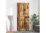 Maison Exclusive - Credenza Alta In Legno Antico 69,5 X 34 X 180 Cm Materiale Ligneo