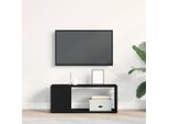Maison Exclusive - Mobile Tv Da Parete Effetto Rovere Nero 80 X 24 X 32 Cm