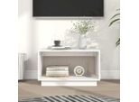 Maison Exclusive - Mobile Tv Bianco 60X35X35 Cm In Legno Massello Di Pino