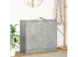 Maison Exclusive - Credenza Grigio Cemento 85X34X76 Cm Materiale Ligneo