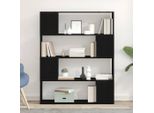 Maison Exclusive - Mobile Tv Nero Effetto Rovere 100 X 24 X 124,5 Cm