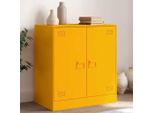 Maison Exclusive - Credenza Giallo Senape 67X39X73 Cm Acciaio