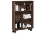 Maison Exclusive - Carrello Portaoggetti Stretto Effetto Rovere 48X13X68 Cm Materiale Ligneo