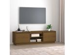 Maison Exclusive - Mobile Tv Marrone Miele 140X35X40 Cm In Legno Massello Di Pino