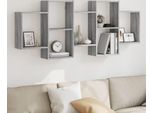 Maison Exclusive - Mensola Da Parete Grigio Sonoma 159X18X65 Cm Materiale Ligneo
